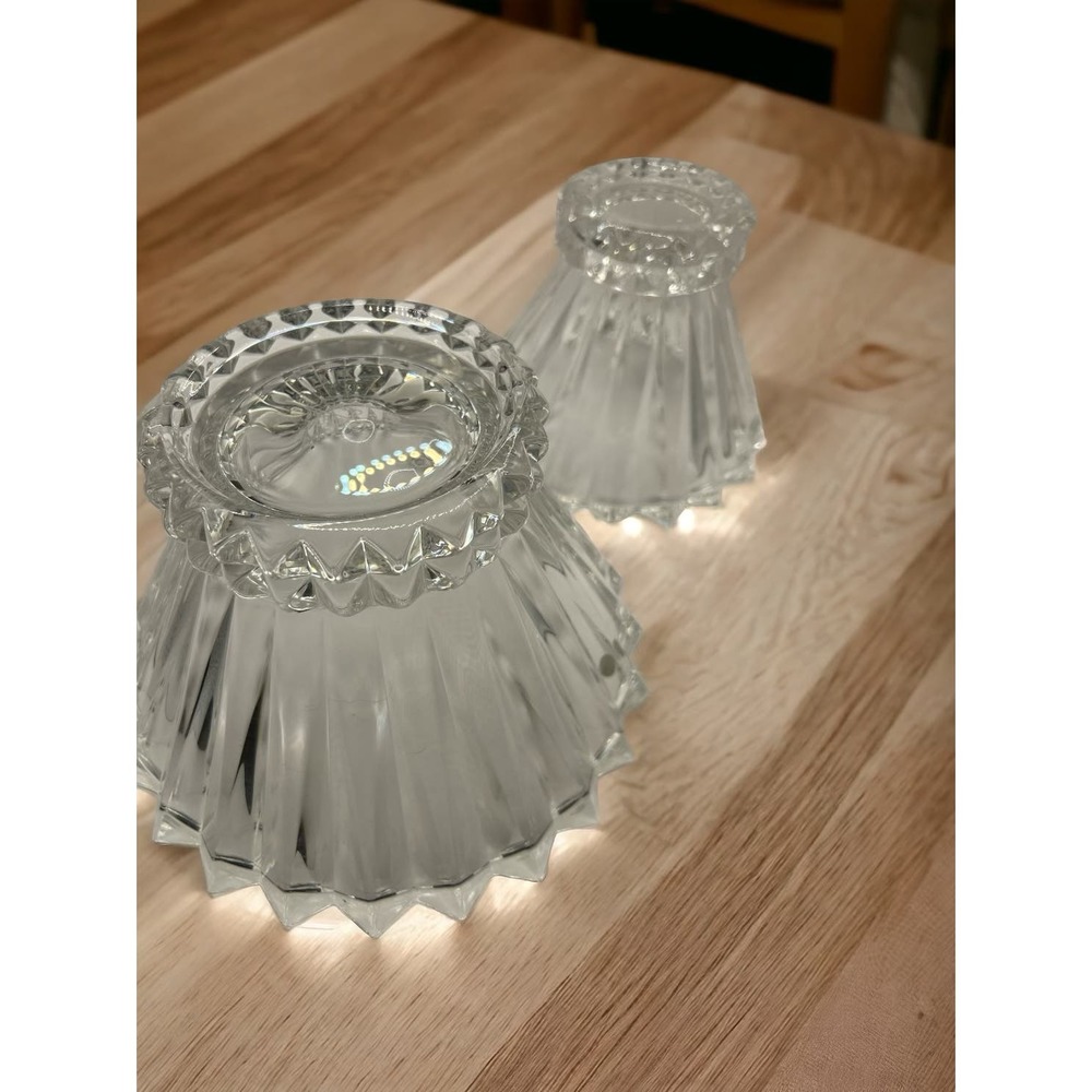 Rosenthal Classic Germany Crystal Blossom set of 2 Bowls 7 1/2 and 10 inches - Picture 6 of 6